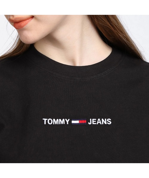 tommy jeans（トミー ジーンズ）の「ロゴエンブロイダリーＴシャツ（Tシャツ/カットソー・レディース・ホワイト/ネイビー/ブルー/ブラック/ピンク/ライトブルー・SMALL/MEDIUM/LARGE/X-SMALL）」の20枚目の写真