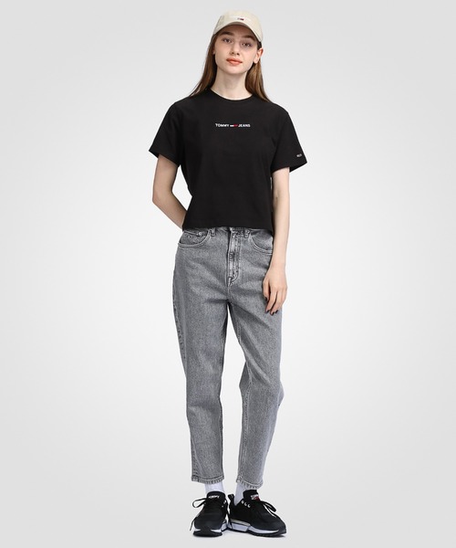tommy jeans（トミー ジーンズ）の「ロゴエンブロイダリーＴシャツ（Tシャツ/カットソー・レディース・ホワイト/ネイビー/ブルー/ブラック/ピンク/ライトブルー・SMALL/MEDIUM/LARGE/X-SMALL）」の16枚目の写真