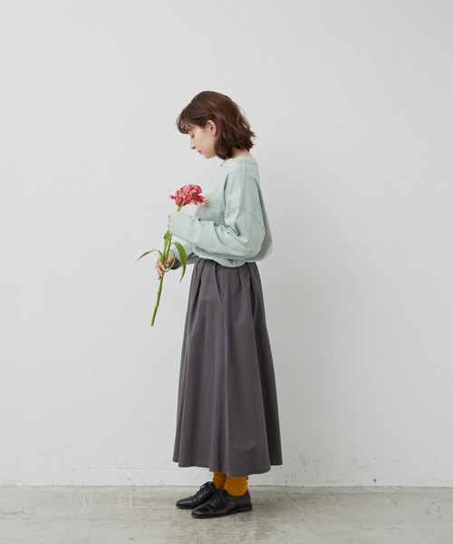 MERLOT（メルロー）の「merlotロゴポケットロンT（Tシャツ/カットソー・レディース・ホワイト/イエロー/ライトブルー/チャコールグレー・FREE）」の17枚目の写真