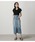 AZUL BY MOUSSY�i�A�Y�[���o�C�}�E�W�[�j�́uHIGH WAIST SLIT DENIM SK /�n�C�E�G�X�g�X���b�g�f�j���X�J�[�g�i�f�j���X�J�[�g�j�v�b���C�g�u���[