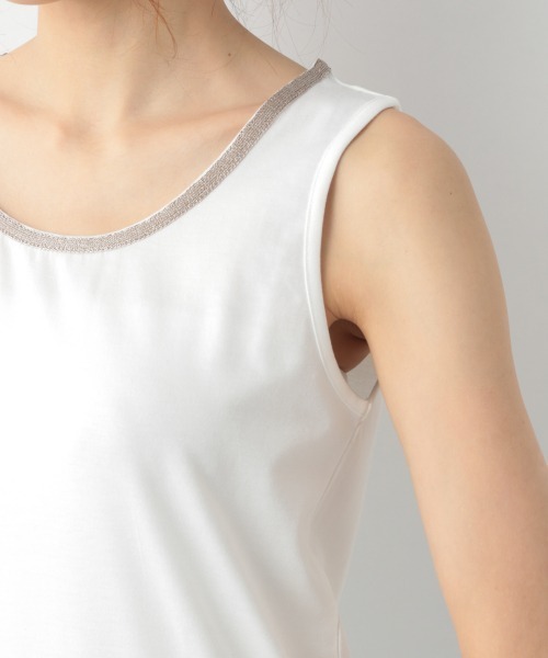 GLOBAL WORK（グローバルワーク）の「Beau-Teeアビガイルタンク/930793（タンクトップ・レディース・ホワイト/アイボリー/ブラック/ライトグレー・MEDIUM/LARGE）」の11枚目の写真