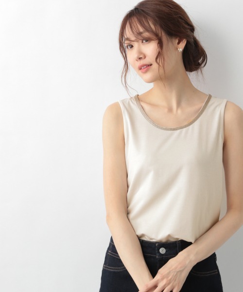 GLOBAL WORK（グローバルワーク）の「Beau-Teeアビガイルタンク/930793（タンクトップ・レディース・ホワイト/アイボリー/ブラック/ライトグレー・MEDIUM/LARGE）」の20枚目の写真