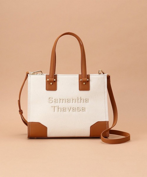 Samantha Thavasa(サマンサタバサ)の「サマンサドゥジュール 小サイズ(トートバッグ・レディース・ブラック/アイボリー/キャメル/ダークブルー・FREE)」の8枚目の写真