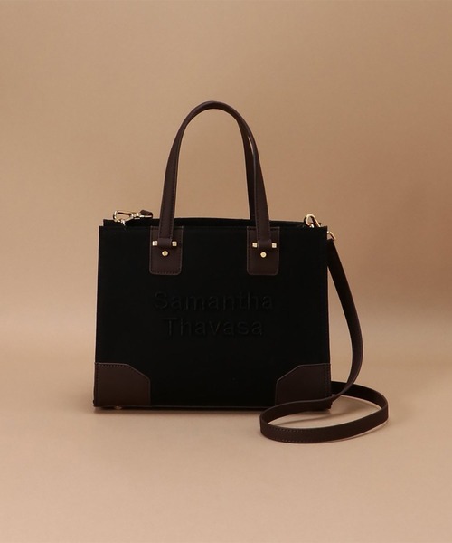 Samantha Thavasa(サマンサタバサ)の「サマンサドゥジュール 小サイズ(トートバッグ・レディース・ブラック/アイボリー/キャメル/ダークブルー・FREE)」の9枚目の写真
