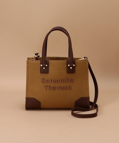 Samantha Thavasa(サマンサタバサ)の「サマンサドゥジュール 小サイズ(トートバッグ・レディース・ブラック/アイボリー/キャメル/ダークブルー・FREE)」の10枚目の写真