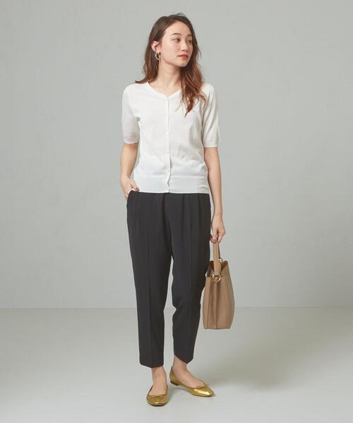 THE STATION STORE(ザ ステーション ストア)の「<closet story>□イージー タック テーパードパンツ -手洗い可能-(その他パンツ・レディース・ライトブルー/ブラック・FREE)」の4枚目の写真