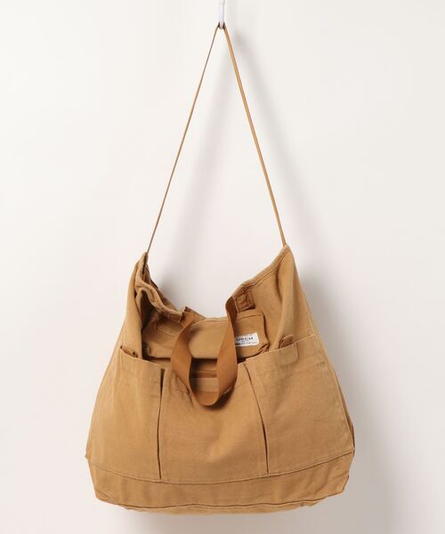 URCH RNA（アーチ アールエヌエー）の「E4766 ２ＷＡＹエプロンバッグ【URCH】（ショルダーバッグ・レディース・ベージュ/ブラウン/オリーブ/グリーン/ライトブラウン/キナリ・FREE）」の3枚目の写真