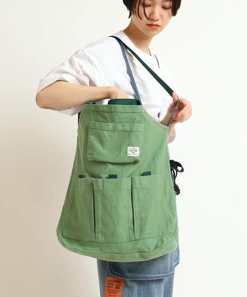 URCH RNA（アーチ アールエヌエー）の「E4766 ２ＷＡＹエプロンバッグ【URCH】（ショルダーバッグ・レディース・ベージュ/ブラウン/オリーブ/グリーン/ライトブラウン/キナリ・FREE）」の22枚目の写真