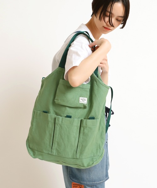 URCH RNA（アーチ アールエヌエー）の「E4766 ２ＷＡＹエプロンバッグ【URCH】（ショルダーバッグ・レディース・ベージュ/ブラウン/オリーブ/グリーン/ライトブラウン/キナリ・FREE）」の19枚目の写真