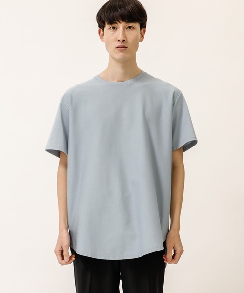 soe(ソーイ)の「【soe】ROUND HEM TALL TEE(Tシャツ/カットソー・メンズ・ブラック/パープル/ブルー/グレー/ネイビー/ライトベージュ・1/2/0/3)」の22枚目の写真