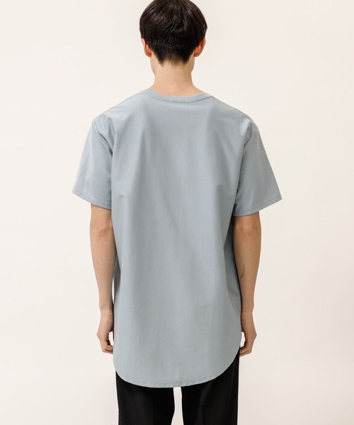 soe(ソーイ)の「【soe】ROUND HEM TALL TEE(Tシャツ/カットソー・メンズ・ブラック/パープル/ブルー/グレー/ネイビー/ライトベージュ・1/2/0/3)」の17枚目の写真