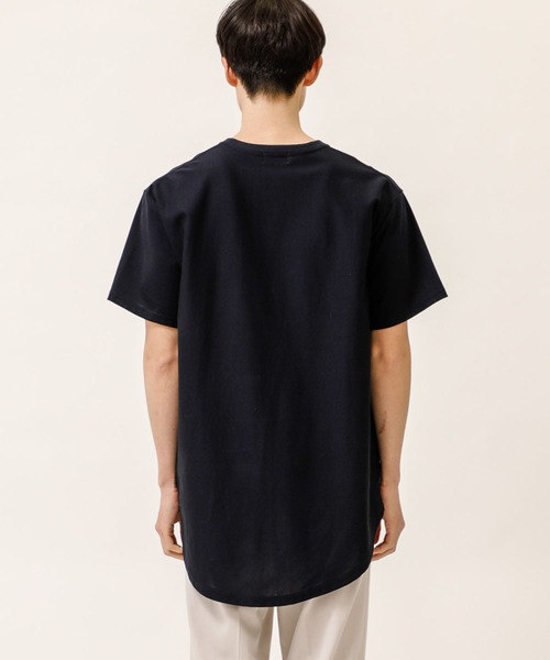 soe(ソーイ)の「【soe】ROUND HEM TALL TEE(Tシャツ/カットソー・メンズ・ブラック/パープル/ブルー/グレー/ネイビー/ライトベージュ・1/2/0/3)」の14枚目の写真