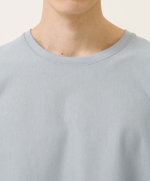 soe(ソーイ)の「【soe】ROUND HEM TALL TEE(Tシャツ/カットソー・メンズ・ブラック/パープル/ブルー/グレー/ネイビー/ライトベージュ・1/2/0/3)」の8枚目の写真