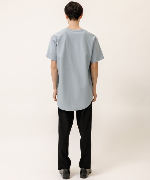 soe(ソーイ)の「【soe】ROUND HEM TALL TEE(Tシャツ/カットソー・メンズ・ブラック/パープル/ブルー/グレー/ネイビー/ライトベージュ・1/2/0/3)」の20枚目の写真