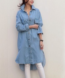 デニムシャツワンピ【ZOZOTOWN限定】