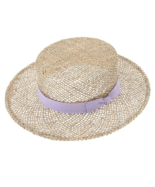 The Virgnia（ザ ヴァージニア）の「【Santelli Francesca】リボンカンカン帽（ハット・レディース・ラベンダー・FREE）」の2枚目の写真