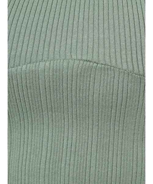 MERCURYDUO(マーキュリーデュオ)の「ビスチェ風コンパクトランダムリブニット(ニット/セーター・レディース・ブラック/オフホワイト/イエロー/グリーン・FREE)」の22枚目の写真