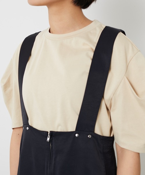 AZUL ENCANTO（アズールエンカント）の「ワークポケットジャンパースカート（ジャンパースカート・レディース・ブラック/カーキ・FREE）」の10枚目の写真