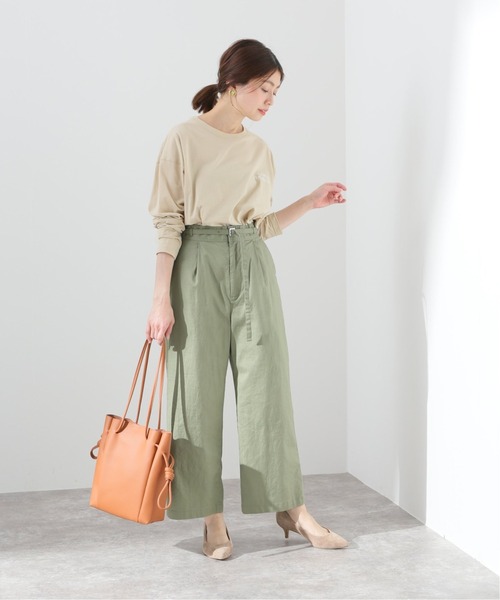 SLOBE IENA（スローブイエナ）の「刺繍ロンTEE【手洗い可能】◆（Tシャツ/カットソー・レディース・サックスブルー/ホワイト/ベージュ・FREE）」の6枚目の写真