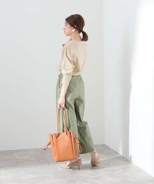 SLOBE IENA（スローブイエナ）の「刺繍ロンTEE【手洗い可能】◆（Tシャツ/カットソー・レディース・サックスブルー/ホワイト/ベージュ・FREE）」の16枚目の写真