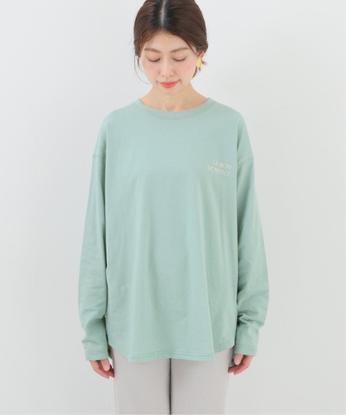 SLOBE IENA（スローブイエナ）の「刺繍ロンTEE【手洗い可能】◆（Tシャツ/カットソー・レディース・サックスブルー/ホワイト/ベージュ・FREE）」の20枚目の写真