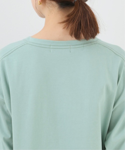 SLOBE IENA（スローブイエナ）の「刺繍ロンTEE【手洗い可能】◆（Tシャツ/カットソー・レディース・サックスブルー/ホワイト/ベージュ・FREE）」の7枚目の写真