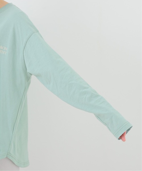 SLOBE IENA（スローブイエナ）の「刺繍ロンTEE【手洗い可能】◆（Tシャツ/カットソー・レディース・サックスブルー/ホワイト/ベージュ・FREE）」の17枚目の写真