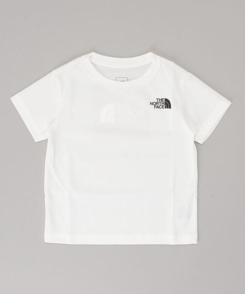 THE NORTH FACE（ザノースフェイス）の「ザ ノース フェイス THE NORTH FACE S/S Square Logo Tee(ショートスリーブスクエアロゴティー)（Tシャツ/カットソー・キッズ・ホワイト/ブラック/ブラウン/ピンク・110cm/100cm/120cm/130cm/140cm/150cm）」の2枚目の写真