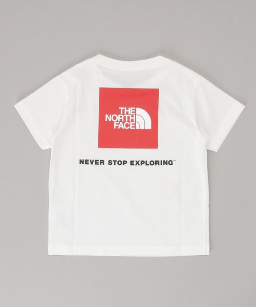 THE NORTH FACE（ザノースフェイス）の「ザ ノース フェイス THE NORTH FACE S/S Square Logo Tee(ショートスリーブスクエアロゴティー)（Tシャツ/カットソー・キッズ・ホワイト/ブラック/ブラウン/ピンク・110cm/100cm/120cm/130cm/140cm/150cm）」の7枚目の写真