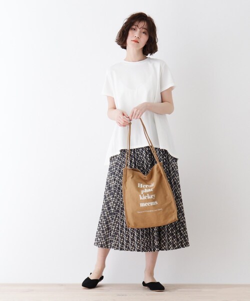 DRESKIP(ドレスキップ)の「◆つまみハンドルトート(トートバッグ・レディース・アイボリー/ベージュ/ブラック/ピンク系・00)」の9枚目の写真