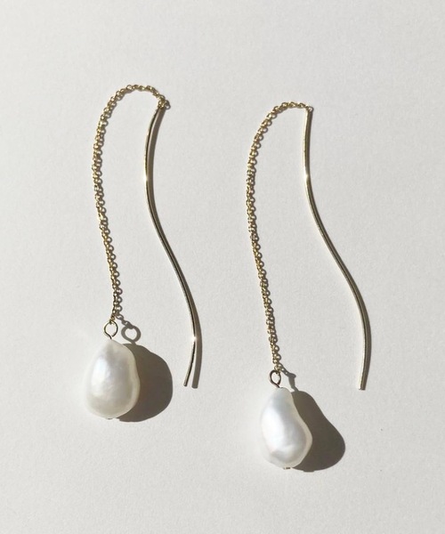 ISS（イズ）の「ISS:バロックパールアメリカンピアス（ピアス（両耳用）・レディース・ゴールド・FREE）」の7枚目の写真