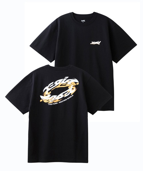X-girl（エックスガール）の「SPIN LOGO S/S TEE（Tシャツ/カットソー・レディース・ブラック/ブルー/ホワイト/レッド・M/S/XL/L）」の21枚目の写真