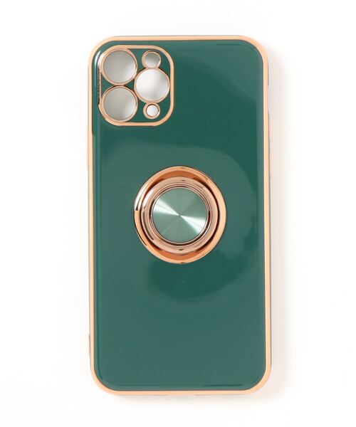 Lace Ladies（レースレディース）の「薄型 リング付き ゴールドフレーム  iphoneケース（スマホケース/カバー・レディース・パープル/ブルー/ホワイト/ブラック/グリーン・C/K/G/F/H/B/J/D/A/I/E/N/P/Q/O/R/V/W/U/T/15 /15L/15D/15Y）」の17枚目の写真