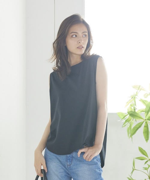 LIPSTAR（リップスター）の「撥水加工USAコットンタンク（Tシャツ/カットソー・レディース・ブラック/オフホワイト/カーキ/オレンジ・M）」の3枚目の写真