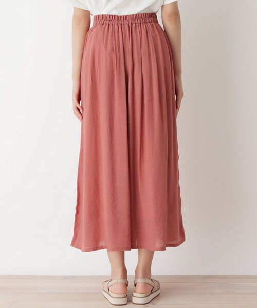 pink adobe（ピンクアドベ）の「◆【S-3L】レーヨン混スラブスカーチョ（その他パンツ・レディース・ブラック/イエロー/オレンジ/グリーン/ライトベージュ・44/40/38/36/42）」の8枚目の写真