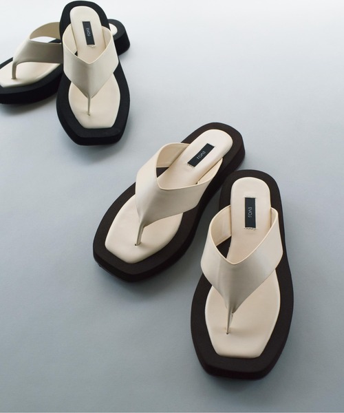 EVOL(イーボル)の「バイカラートングサンダル(サンダル・レディース・ブラック/ブラウン・S/M/L)」の10枚目の写真