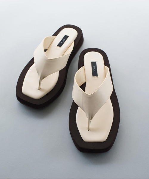 EVOL(イーボル)の「バイカラートングサンダル(サンダル・レディース・ブラック/ブラウン・S/M/L)」の12枚目の写真