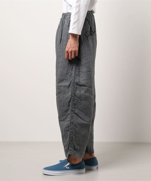 SAKULA（サクラ）の「【SAKULA/サクラ】LINEN BALL PANTS/リネンイージーワイドボールパンツ（その他パンツ・メンズ・チャコールグレー/グレー/ブラック・2/1）」の5枚目の写真