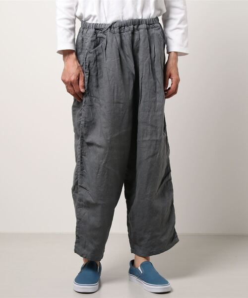 SAKULA（サクラ）の「【SAKULA/サクラ】LINEN BALL PANTS/リネンイージーワイドボールパンツ（その他パンツ・メンズ・チャコールグレー/グレー/ブラック・2/1）」の11枚目の写真