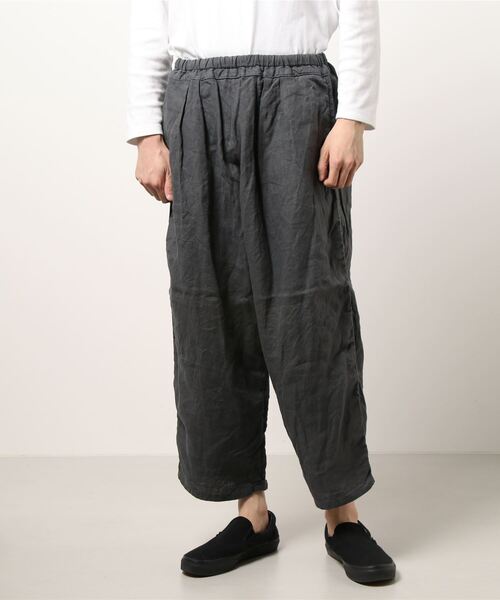 SAKULA（サクラ）の「【SAKULA/サクラ】LINEN BALL PANTS/リネンイージーワイドボールパンツ（その他パンツ・メンズ・チャコールグレー/グレー/ブラック・2/1）」の13枚目の写真