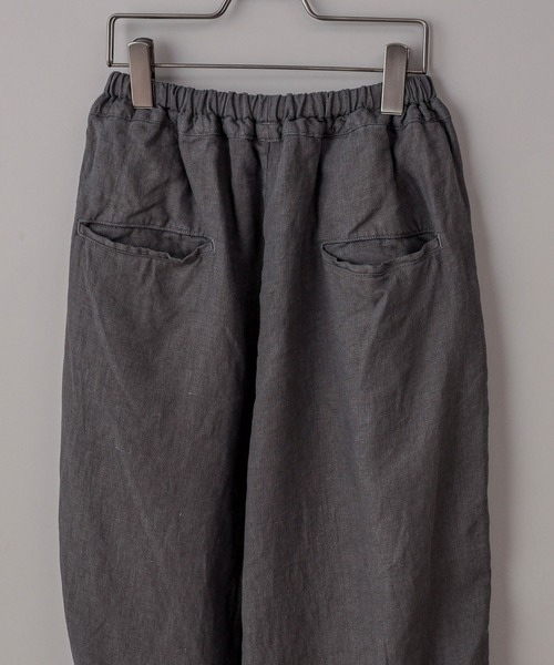 SAKULA（サクラ）の「【SAKULA/サクラ】LINEN BALL PANTS/リネンイージーワイドボールパンツ（その他パンツ・メンズ・チャコールグレー/グレー/ブラック・2/1）」の10枚目の写真