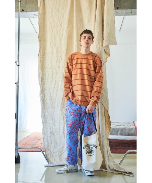 And A（アンドエー）の「AlexanderLeeChang アレキサンダーリーチャン / PICOT BORDER KNIT オーバーサイズ ピコットボーダーニットセーター / AC062102（ニット/セーター・メンズ・ブラウン/ネイビー/ミント・3/2）」の16枚目の写真