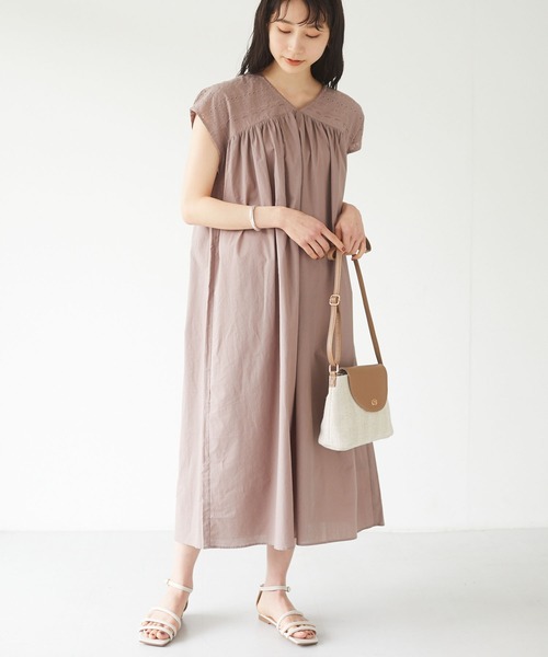 Sugar spoon（シュガースプーン）の「・SUGAR SPOON レースキリカエフレンチワンピース＊（ワンピース・レディース・ブラック/オフホワイト/ミント/モカ・FREE）」の3枚目の写真