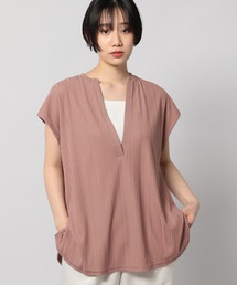 PAGEBOY | スリットVネックフレンチスリーブ(Tシャツ/カットソー)