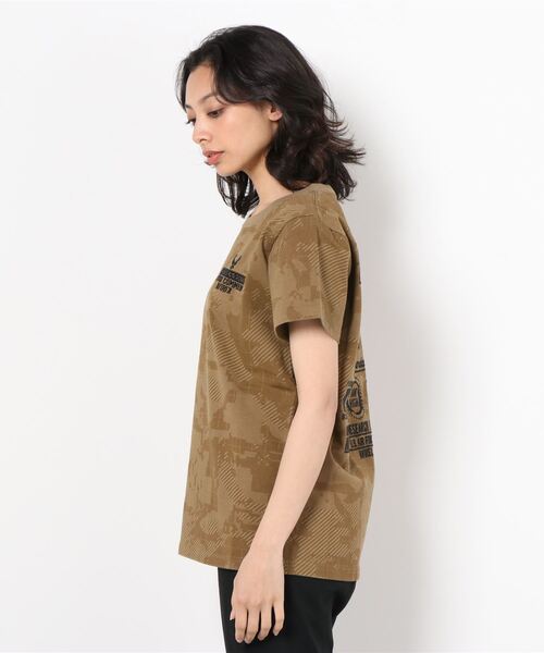 AVIREX（アヴィレックス）の「AVIREX/ アヴィレックス　刺繍Tシャツ フューチャーコマンド/S/S EMB TEE 'FUTURE COMMAND'（Tシャツ/カットソー・レディース・ネイビー/オフホワイト/Orange/ブラウン系その他2・FREE）」の5枚目の写真