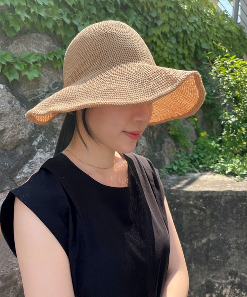 CEMONEMO（セモネモ）の「【韓国トレンド】 バイザー風 ペーパーハット（ハット・レディース・その他1/その他2/その他3/その他4/その他5/その他6・FREE）」の5枚目の写真