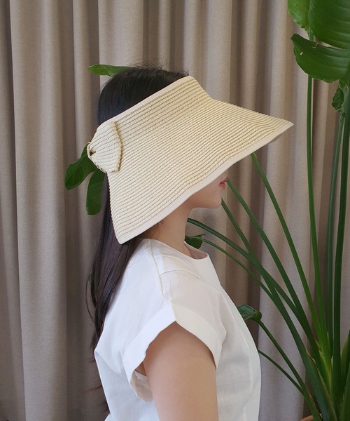 CEMONEMO（セモネモ）の「【韓国トレンド】 バイザー風 ペーパーハット（ハット・レディース・その他1/その他2/その他3/その他4/その他5/その他6・FREE）」の7枚目の写真