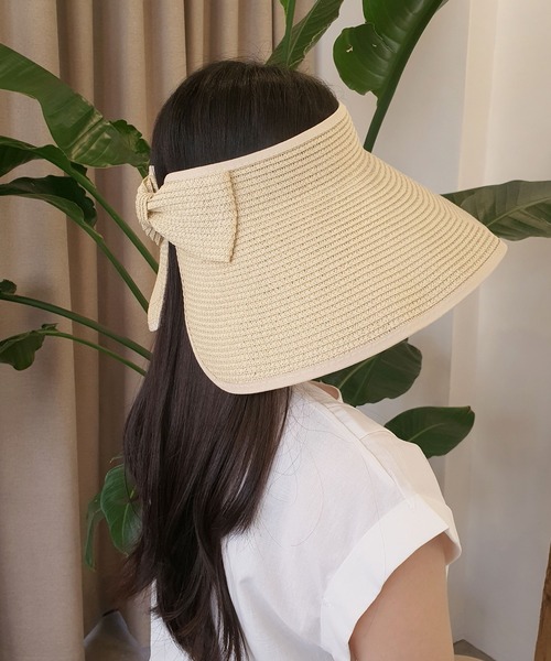 CEMONEMO（セモネモ）の「【韓国トレンド】 バイザー風 ペーパーハット（ハット・レディース・その他1/その他2/その他3/その他4/その他5/その他6・FREE）」の8枚目の写真