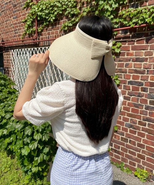 CEMONEMO（セモネモ）の「【韓国トレンド】 バイザー風 ペーパーハット（ハット・レディース・その他1/その他2/その他3/その他4/その他5/その他6・FREE）」の9枚目の写真