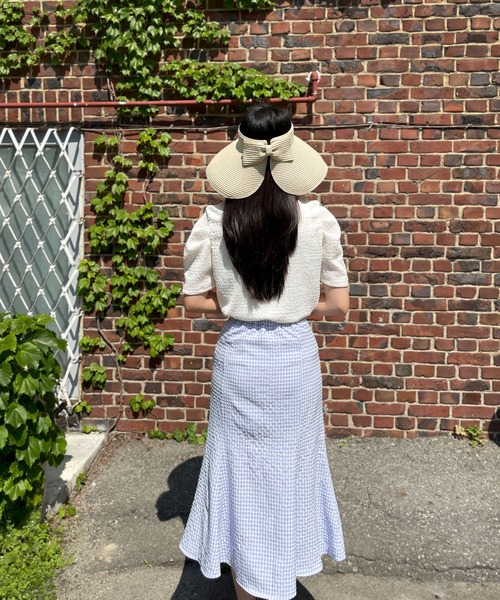 CEMONEMO（セモネモ）の「【韓国トレンド】 バイザー風 ペーパーハット（ハット・レディース・その他1/その他2/その他3/その他4/その他5/その他6・FREE）」の10枚目の写真